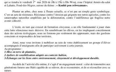 Lettre ouverte aux Directeurs d&rsquo;écoles de la commune de Fond-des-Nègres.
